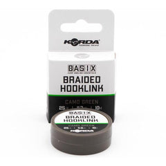 Fir Crap Basix Braided Hooklink Korda - 18LB/10M, Rezistență Nădejde - 1