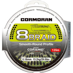 Fir Crap CORASTRONG 8Braid Cormoran - 0.25mm, Rezistență 18.8kg, Verde - 2