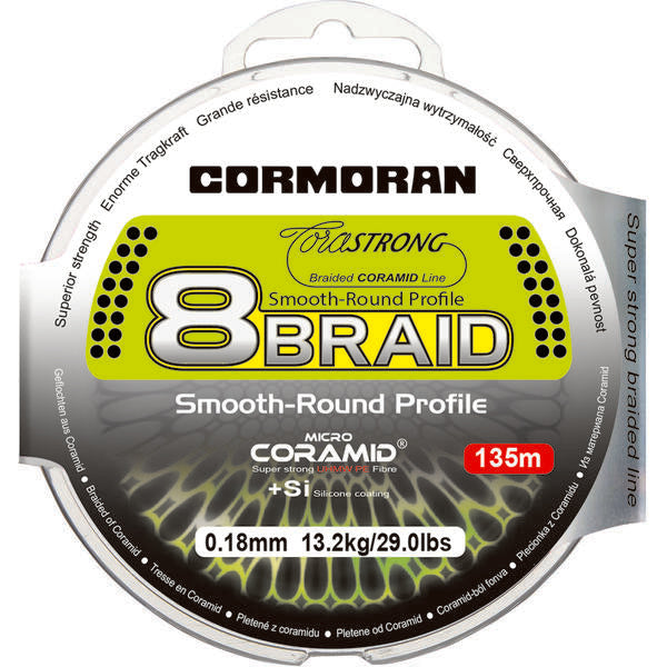 Fir Crap CORASTRONG 8Braid Cormoran - 0.40mm, 45.2kg, Verde - 2