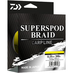 Fir Crap Superspod 4XBRAID Daiwa - Galben, Rezistență Extremă