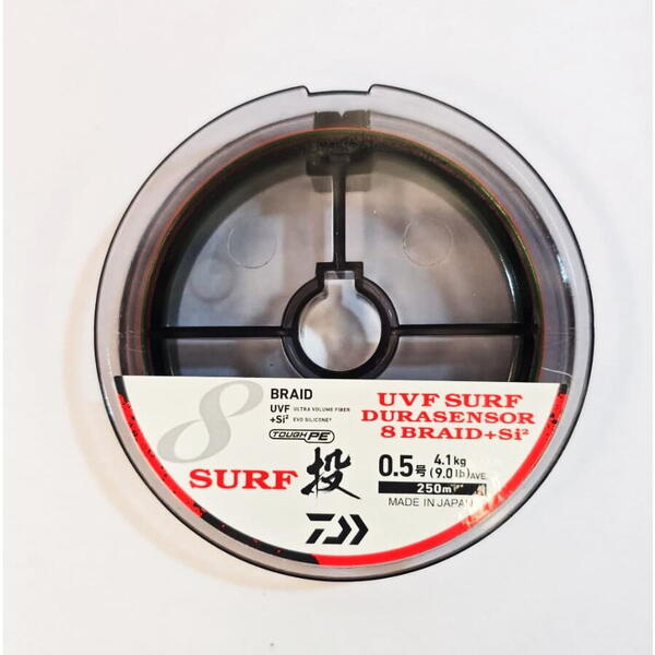 Fir Crap UVF Surf Dura Sensor DAIWA - 8 Spire, 5 Culori, 0.50mm - 2
