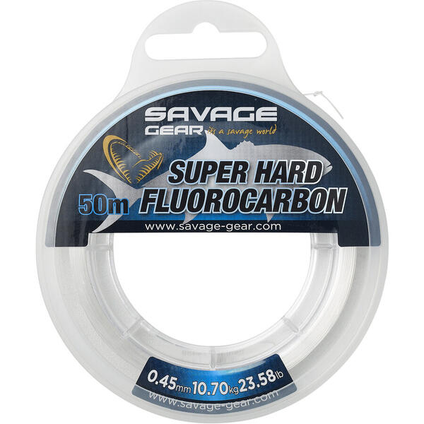 Fir Fluorocarbon Hard Savage Gear - Invizibil, Rezistență Extremă
