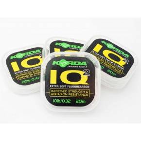 Fir Fluorocarbon IQ Extra Soft Korda - 20LBS/20M, Invizibil Sub Apă - 1