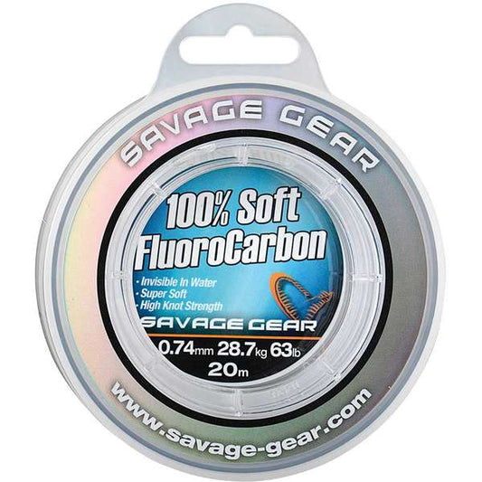 Fir Fluorocarbon SG Fir Soft Savage Gear - 0.30mm, Rezistență 6kg