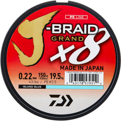 Fir împletit J-Braid Grand X8E Daiwa - Rezistență, Vizibilitate Blue - 2
