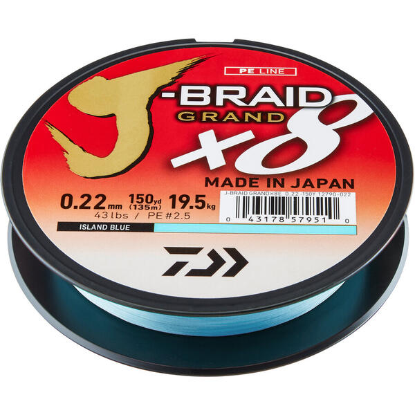 Fir împletit J-Braid Grand X8E Daiwa - Rezistență, Vizibilitate Blue - 3