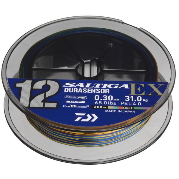 Fir împletit Saltiga Durasensor X12 DAIWA - 0.16mm, Rezistență 31lbs - 1