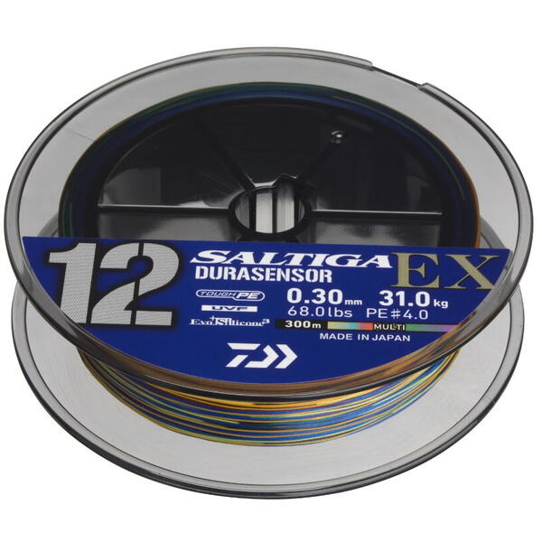Fir împletit Saltiga Durasensor X12 DAIWA - Rezistență Maximă, Multicolor - 1