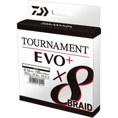 Fir împletit Tournament 8XBRAID EVO+ DAIWA - Rezistență, Performanță, 0.12mm - 2