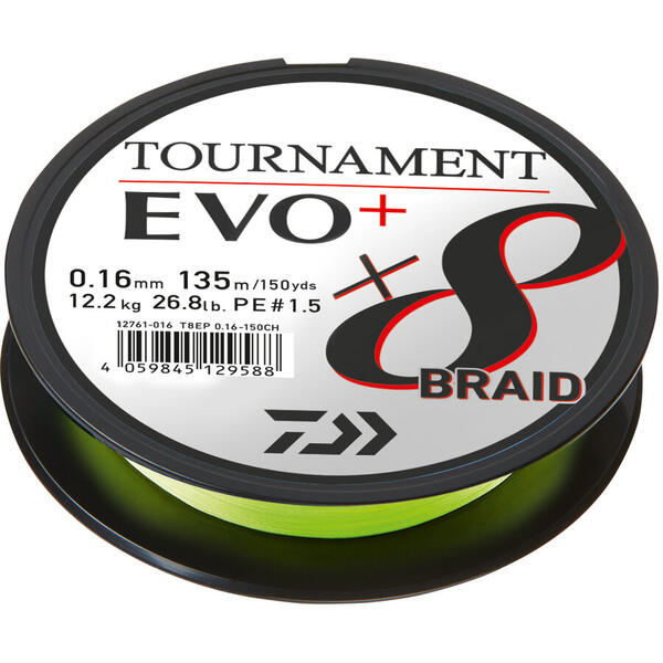 Fir împletit Tournament 8XBRAID EVO+ DAIWA - Rezistență, Vizibilitate - 1