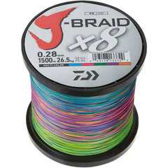 Fir J-Braid X8 Multicolor DAIWA - Rezistență, Vizibilitate, 1500m