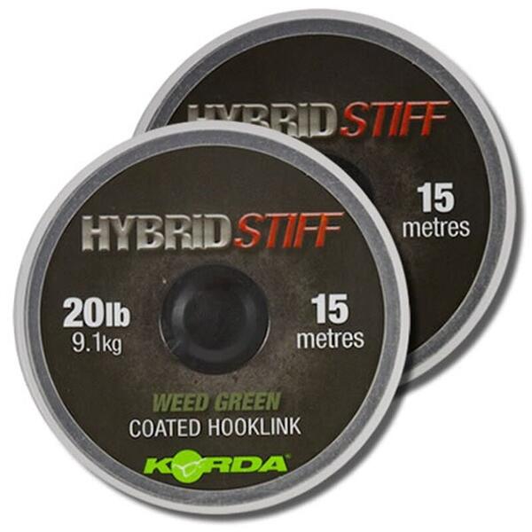 Fir Korda Hybrid Stiff Gravel Brown 20m/20lbs - Rezistență, Invizibilitate - 2