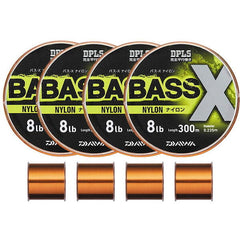 Fir Monofilament BassX Nylon DAIWA - 20LB/300M, Rezistență Nodel - 3
