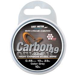 Fir Monofilament Carbon SAVAGE GEAR CARBON49 - Rezistență 16kg, Invizibil