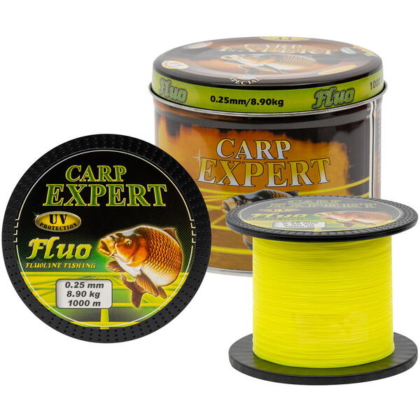 Fir Monofilament Carp Expert UV Fluo 0.35mm - Vizibilitate Maximă