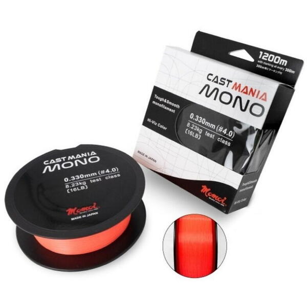 Fir Monofilament Cast Mania Momoi ARROW INT. - Rezistență 7.2kg, 1200m