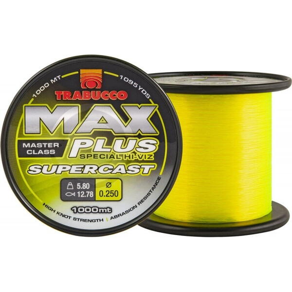 Fir Monofilament Fir Max Plus Trabucco - Hi-Viz Fluo, Supercast - 1
