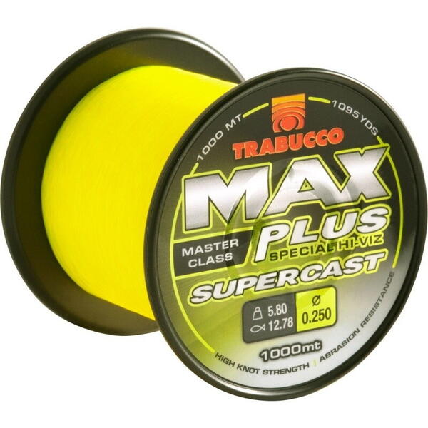 Fir Monofilament Fir Max Plus Trabucco - Hi-Viz Fluo, Supercast - 3