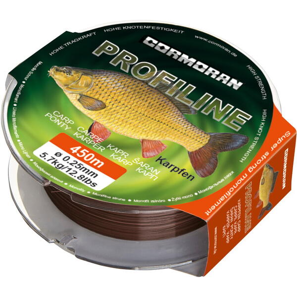 Fir Monofilament PROFILINE CARP Cormoran - Rezistență, 0.28mm/450m
