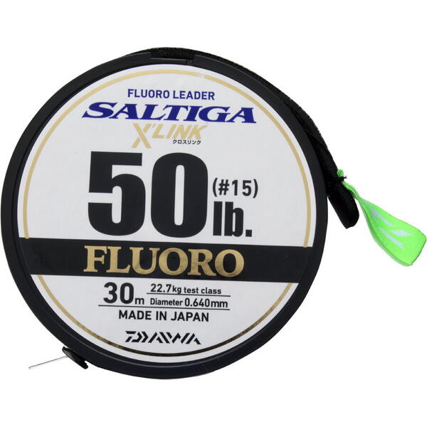 Fir Monofilament Saltiga FC Leader X Link DAIWA - 0.70mm, Rezistență 60lbs - 1
