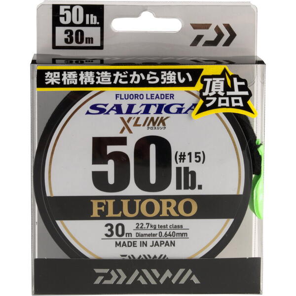 Fir Monofilament Saltiga FC Leader X Link DAIWA - 0.70mm, Rezistență 60lbs - 2