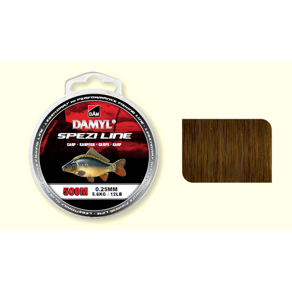 Fir Monofilament Spezi Line Crap DAM - 0.35mm, 9.7kg, Rezistență Crap