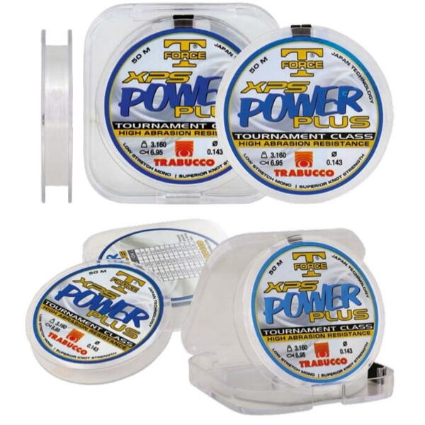 Fir Monofilament T-Force XPS Power Plus Trabucco - 0.10mm, 1.71kg