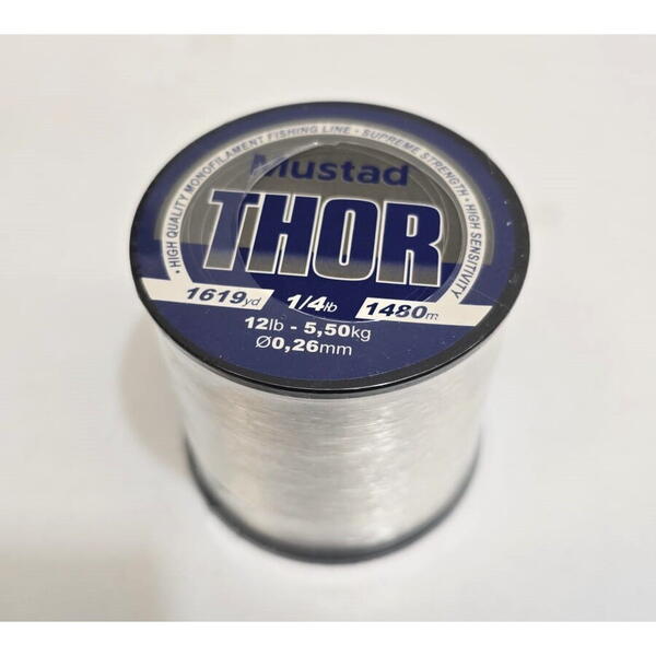 Fir Monofilament THOR Mustad - Rezistență Superioară, Nevizibil