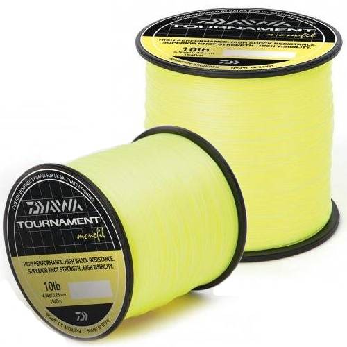 Fir Monofilament Tournament Fluo Galben DAIWA - Vizibilitate Maximă, Rezistență