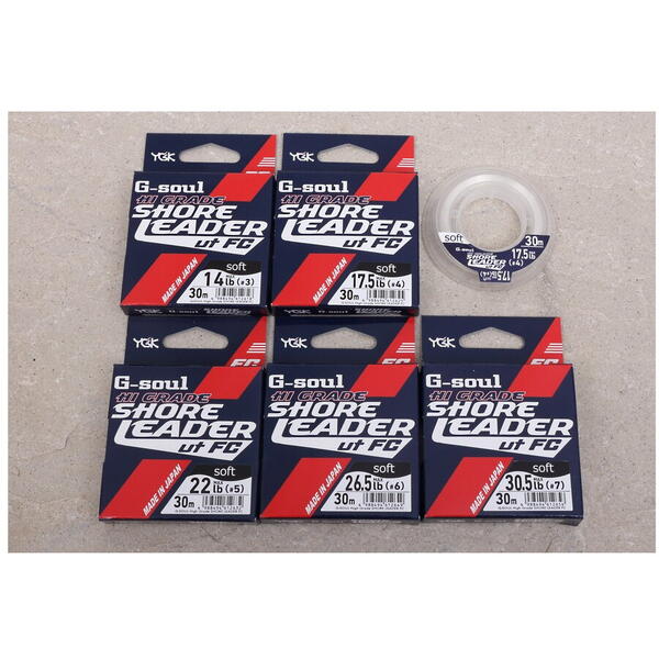 Fir Monofilament YGK G-SOUL HG SHORE LEADER FC HARD - Rezistență, Invizibil - 1