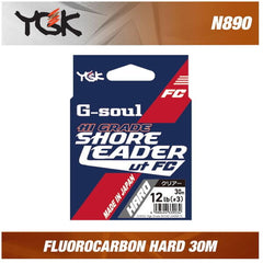 Fir Monofilament YGK G-SOUL HG SHORE LEADER FC HARD - Rezistență, Invizibil - 3