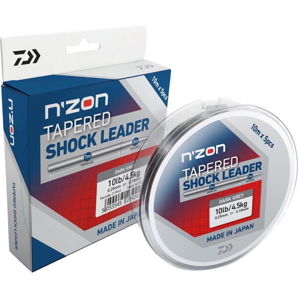 Fir Shock Leader NZON Tapered DAIWA - Rezistență Nod, Lansări Lungi