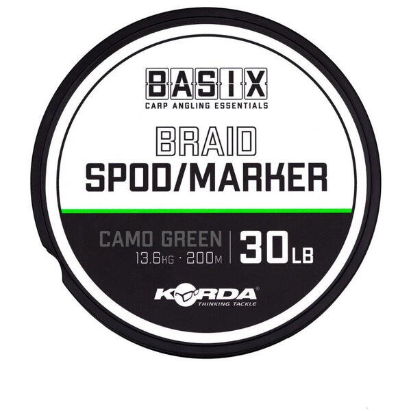 Fir Spod/Marker Basix Braid Korda - 13.6kg, Rezistent, Vizibil - 1