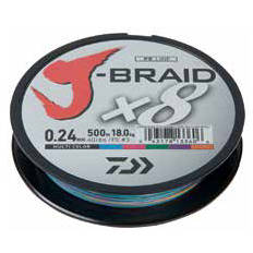 Fir Textil DAIWA J-Braid X8 Multicolor - Rezistență Superioară, Zero Întindere - 2
