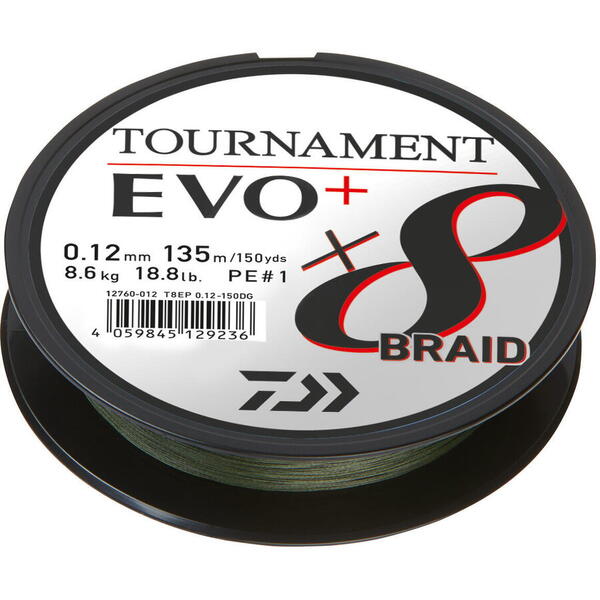 Fir Textil DAIWA Tournament 8X Braid Evo+ - Super Rezistență, Invizibil - 1