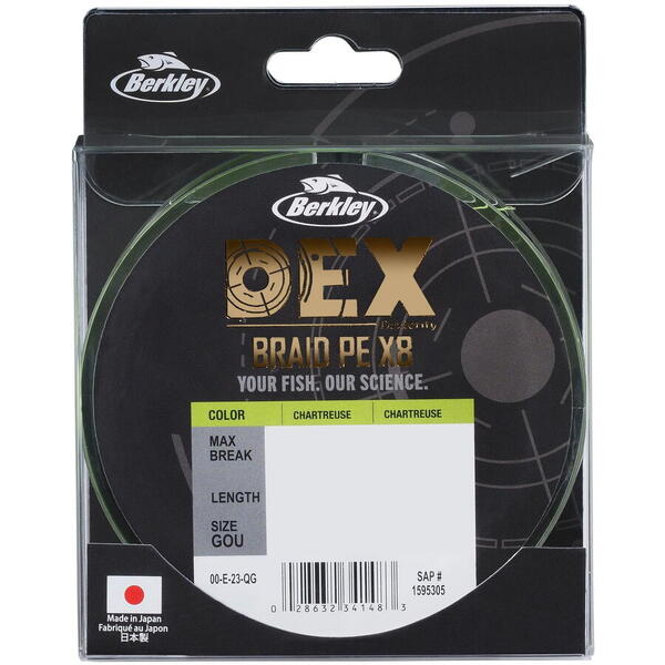 Fir Textil Dex X8 Berkley Chartreuse - Rezistență, Vizibilitate Subacvatică - 4