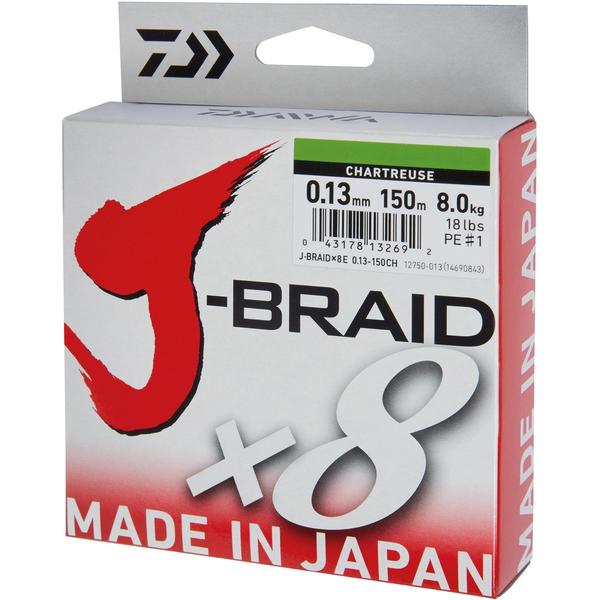 Fir Textil J-Braid X8 Chartreuse DAIWA - Vizibilitate, Rezistență 18kg - 1