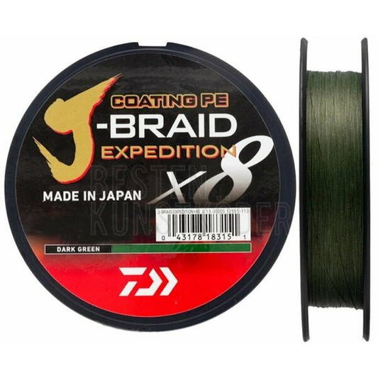 Fir Textil J-Braid X8 DAIWA - 0.16mm/9.8kg, Rezistență Excepțională