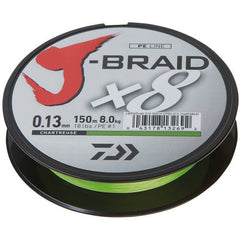 Fir Textil J-Braid X8 Daiwa - Chartreuse, 0.06mm, Rezistență Maximă - 2