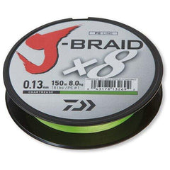 Fir Textil J-Braid X8 DAIWA - Chartreuse, 0.18mm, Rezistență 12kg - 2