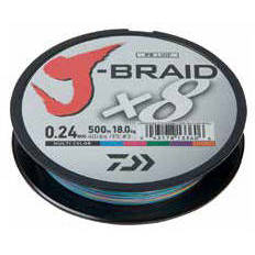 Fir Textil J-Braid X8 Multicolor Daiwa - 0.13mm, 8kg, 150m, 8 Fire - 2