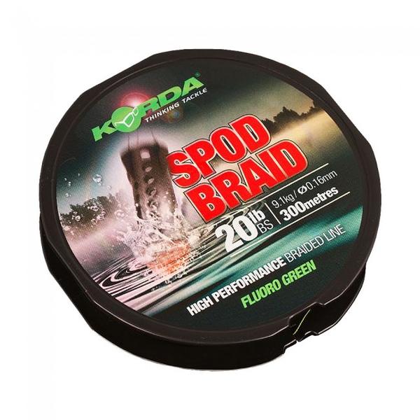 Fir Textil Korda Spod Braid Verde - Rezistență 9.1kg, 300m