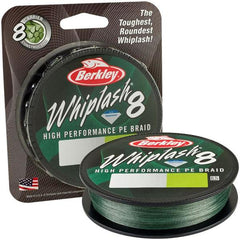 Fir Textil Whiplash 8 Berkley - Rezistență Superioară, Verde, 0.16mm