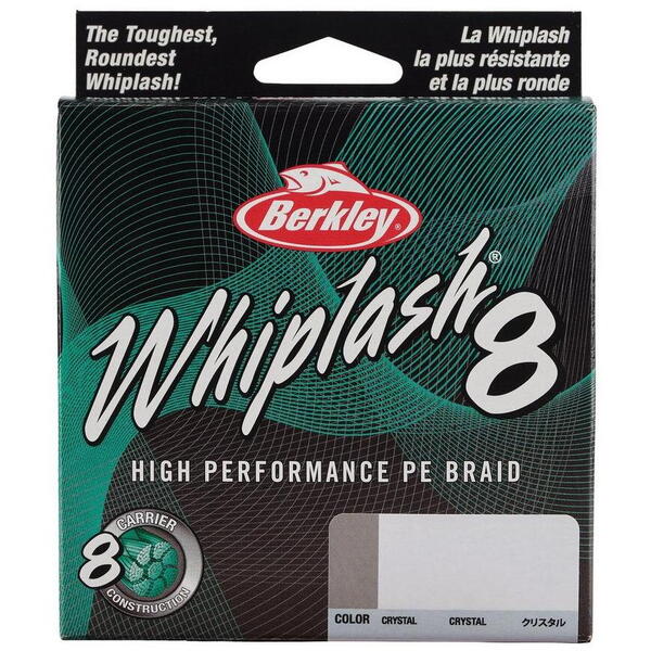 Fir Textil Whiplash 8 PE Crystal Berkley - 0.18mm, Rezistență 23.3kg - 3