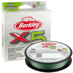 Fir Textil X5 Berkley - Low Vis Verde, Rezistență 14kg, 0.14mm