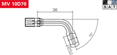 Fiting Conector Vario TRW pentru Furtunuri Varioflex - Titan