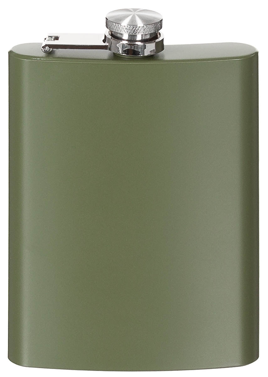 Flacon de buzunar Clasnic Oliv FoxOutdoor - Oțel Inoxidabil, 225 ml