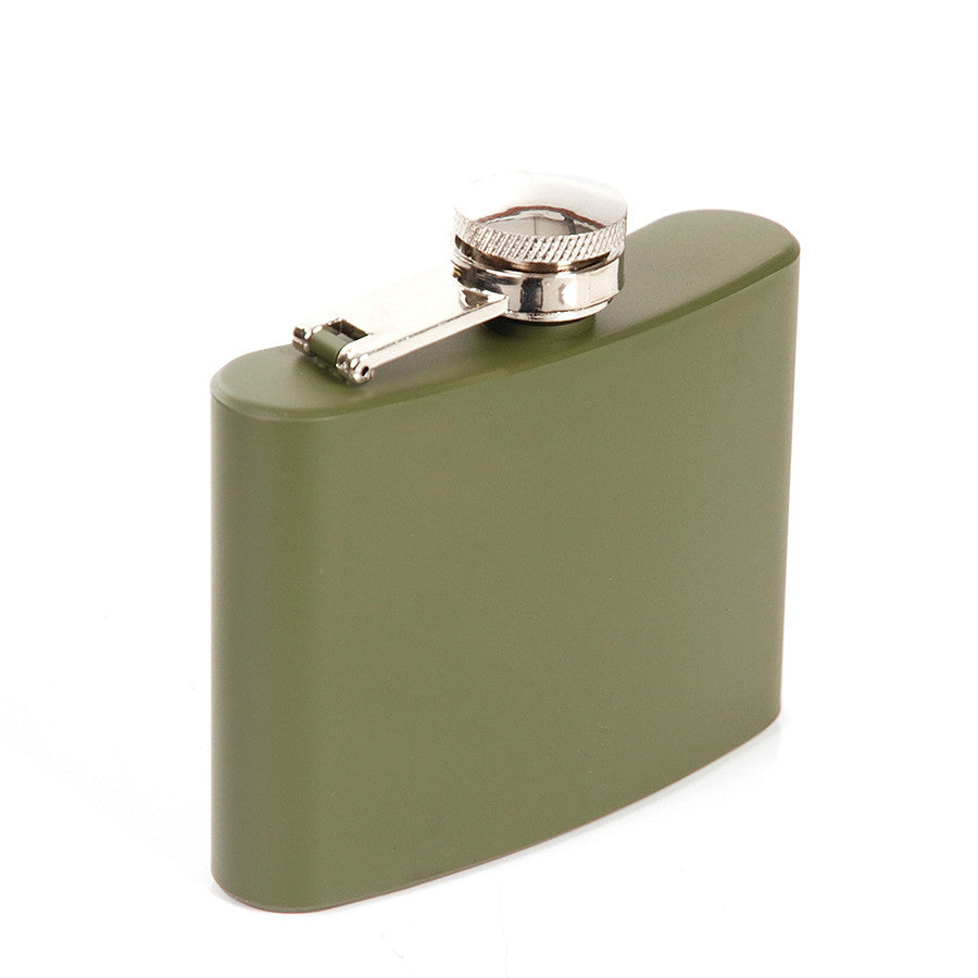 Flacon de Buzunar Zakfles 4oz Verde - Oțel Integral, Pregătit de Acțiune