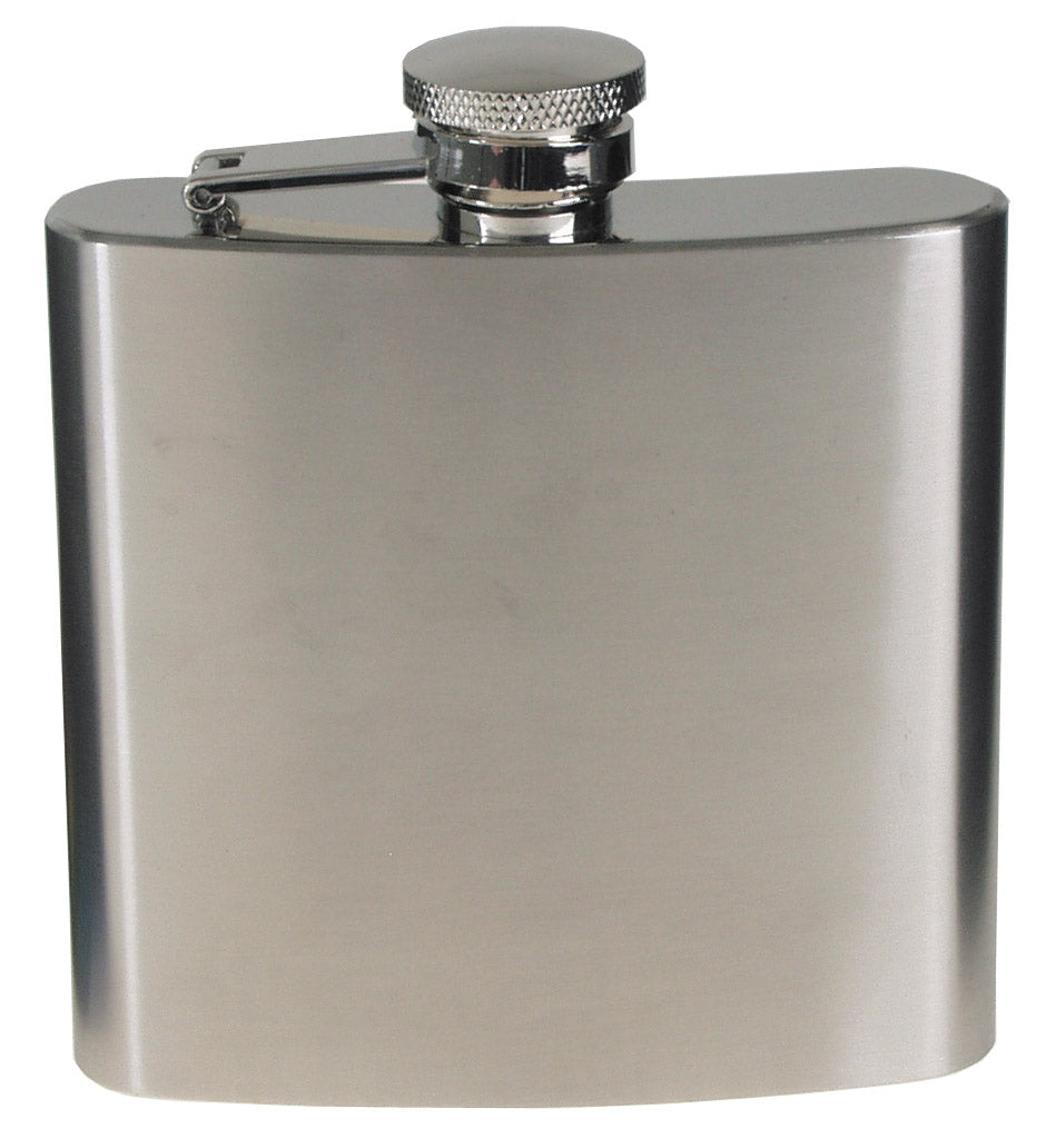 Flacon de șold Crom Mat FoxOutdoor - Inox, 170 ml