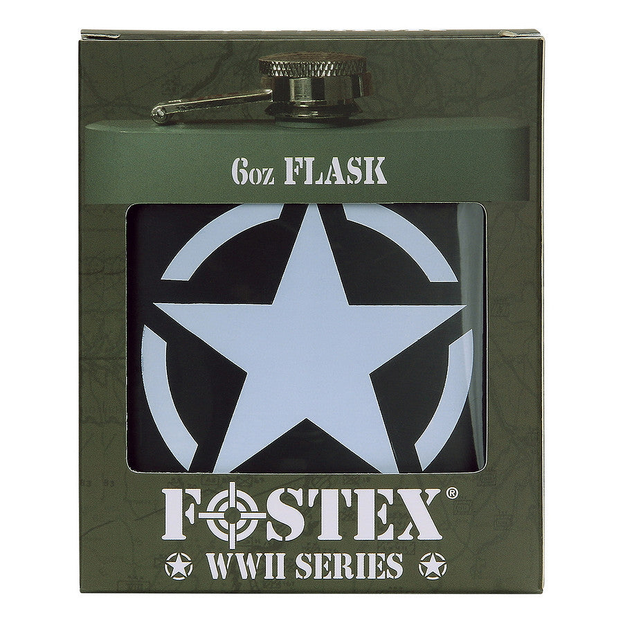Flacon Zakfles 6oz US Army Star RVS Verde - Stil Autentic și Durabilitate